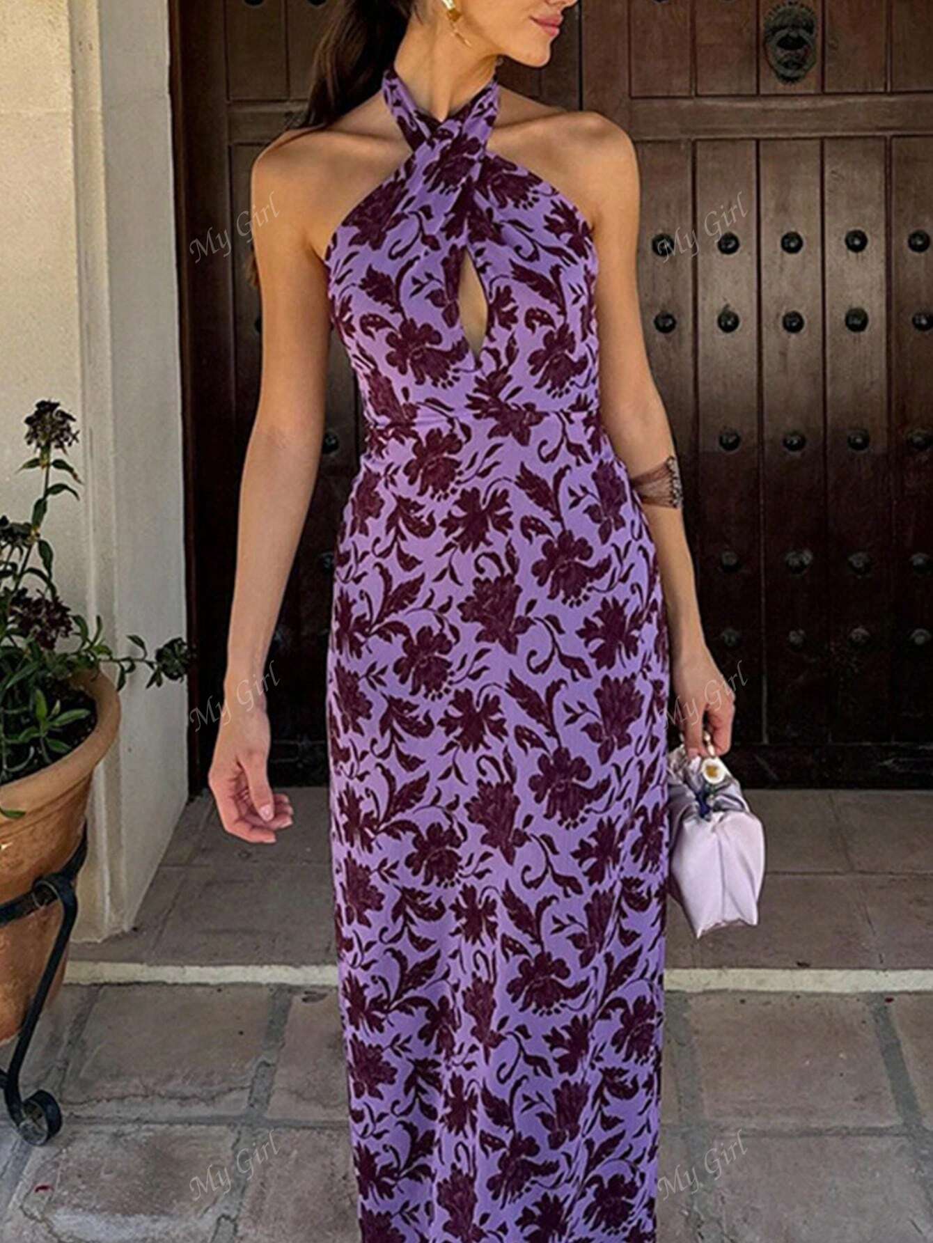 Laila | Ferie Stil Elegant Blomstret Kjole