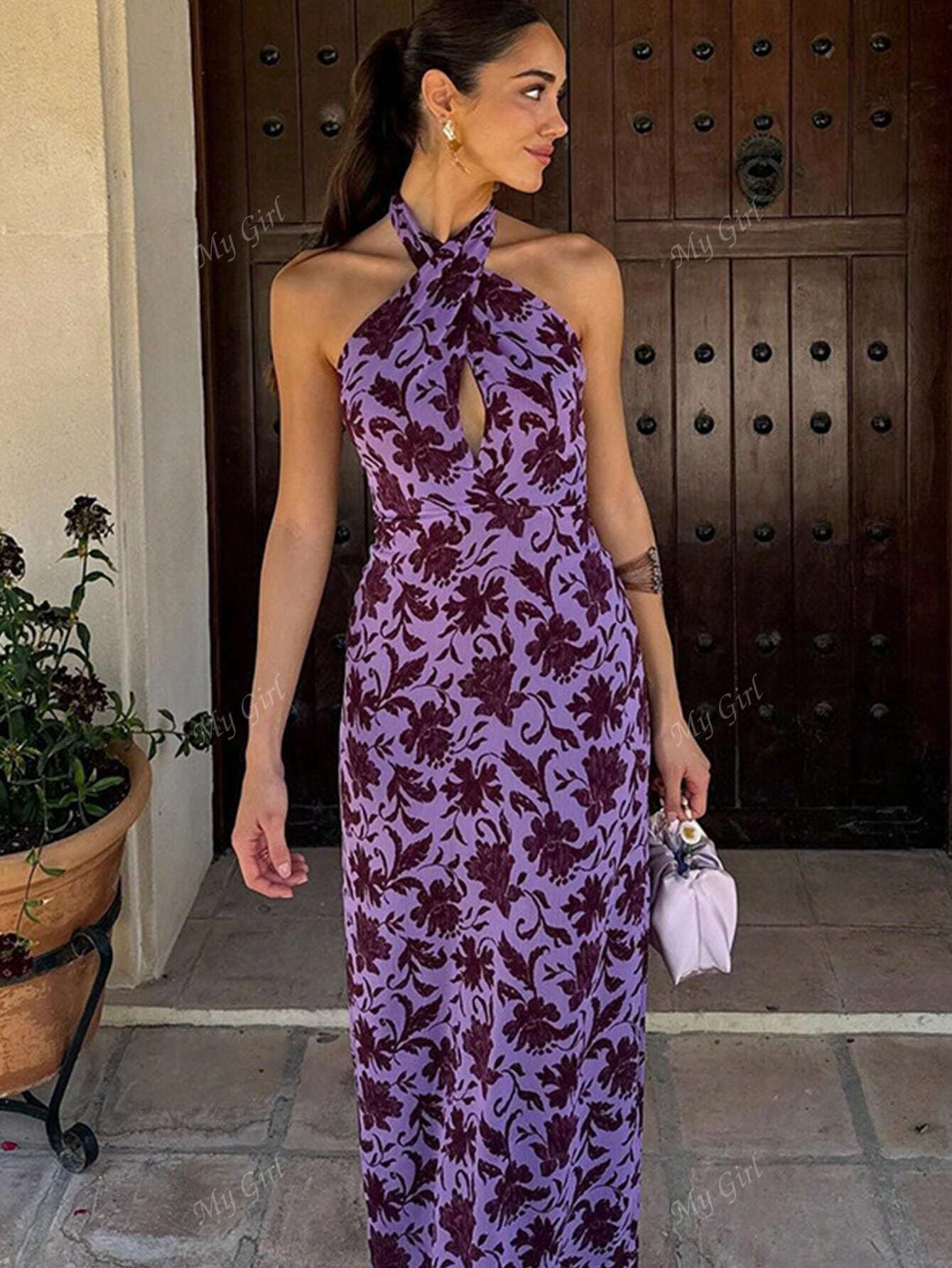 Laila | Ferie Stil Elegant Blomstret Kjole
