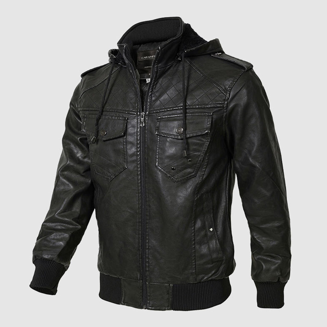 Axel | Klassisk Biker Læderjakke