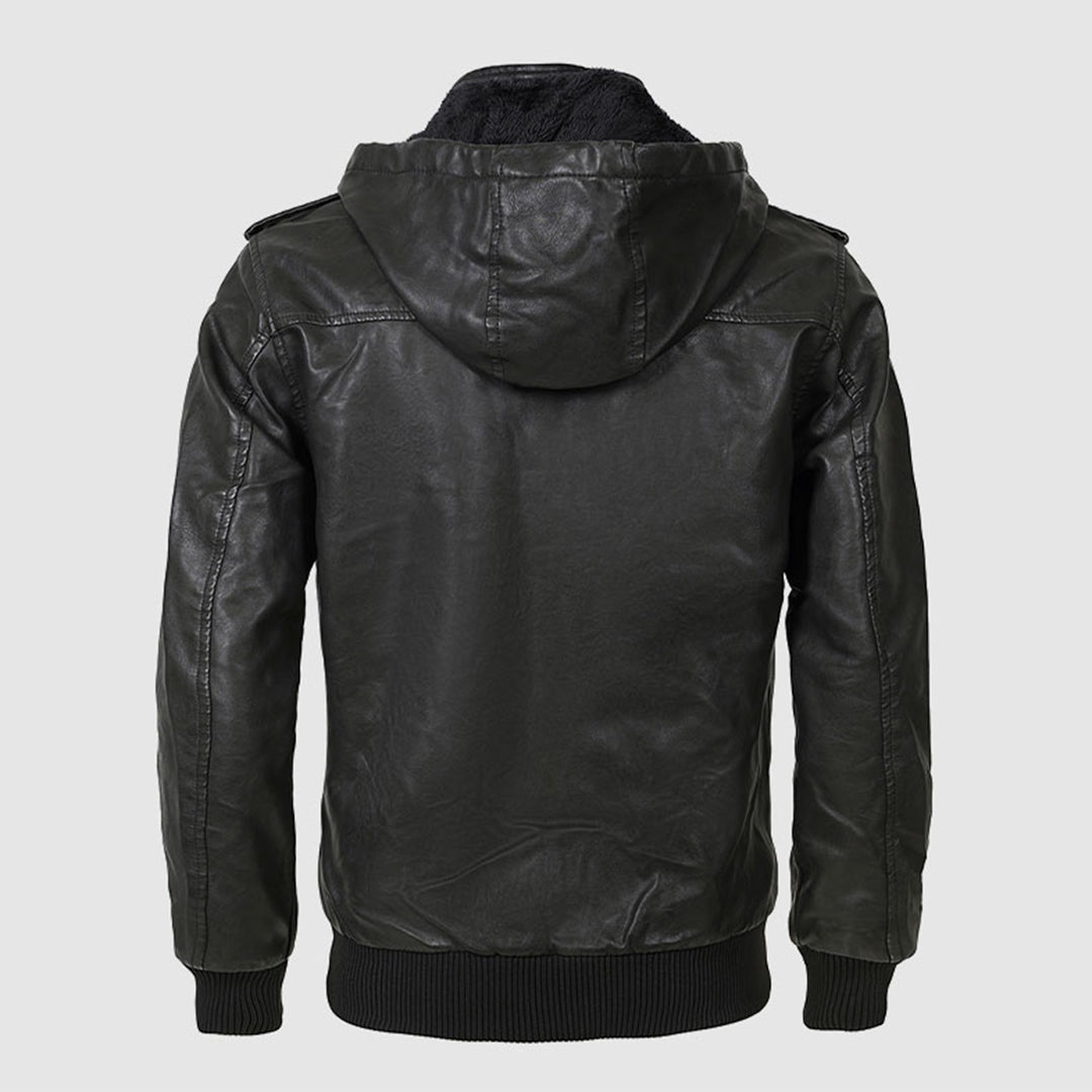 Axel | Klassisk Biker Læderjakke