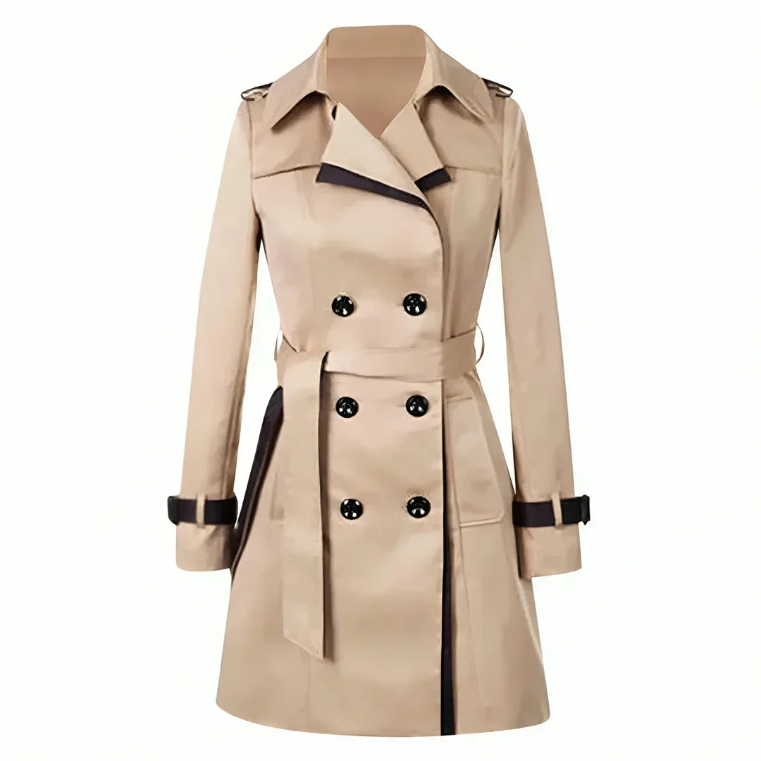 Ulrikke | Elegant Lang Trenchcoat til Kvinder