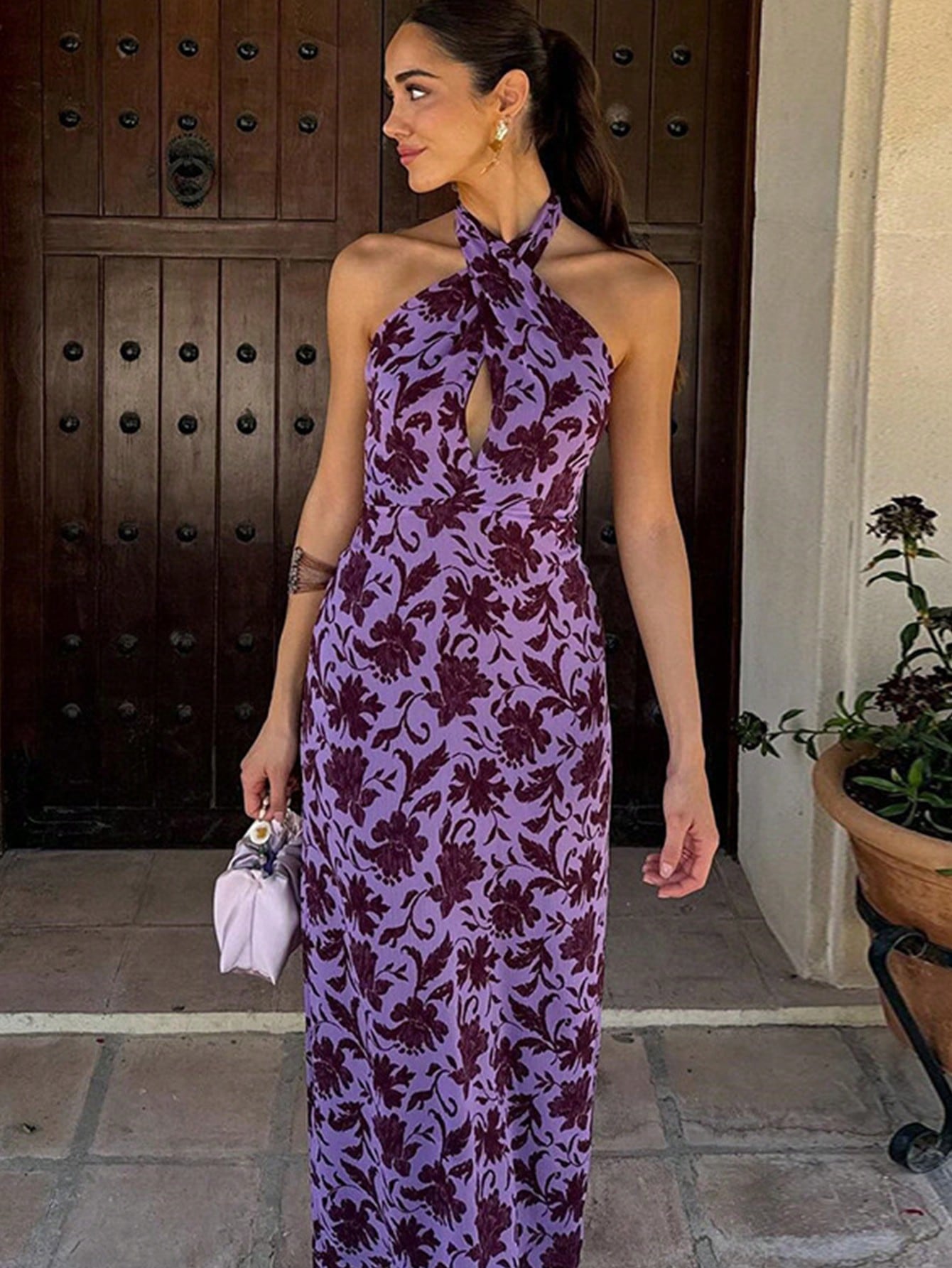Laila | Ferie Stil Elegant Blomstret Kjole
