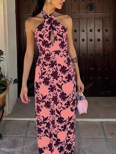 Laila | Ferie Stil Elegant Blomstret Kjole